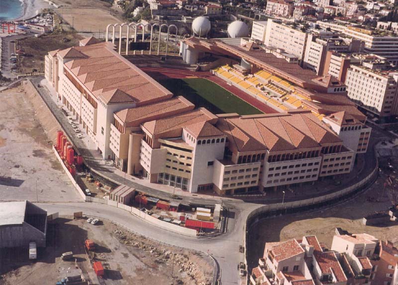 Stade Louis II réalisation architecture Rainier Boisson